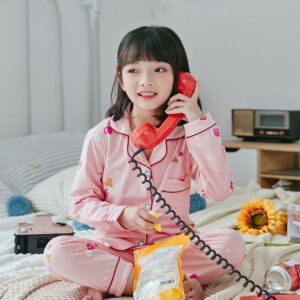Cute Cartoon Boys And Girls Pajama Set