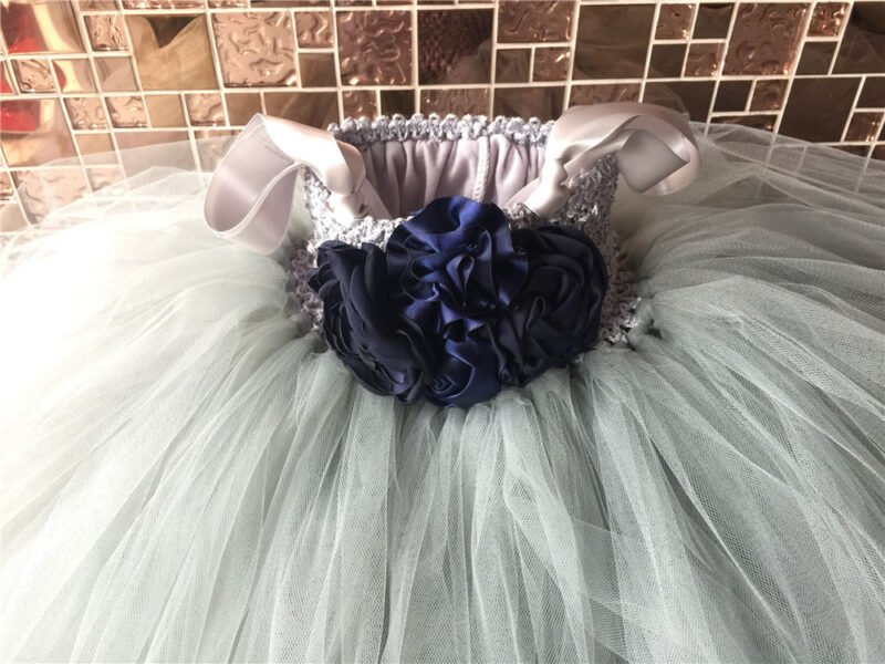 Pearl Rhinestone Candy-Colored Fluffy Dress for Children | Cute and Stylish Kids Dress