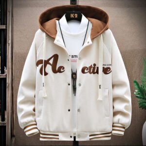 Zazzle Haven Youth Baseball Jacket - Spring & Autumn Hooded Jacket