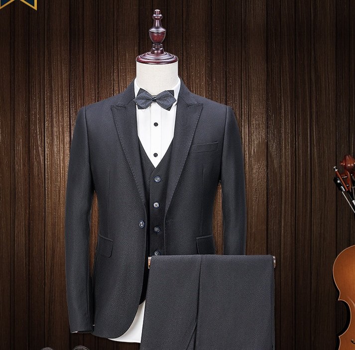 Zazzle Haven 3-Piece Peak Lapel Men’s Suit - Stylish Formal Wear for Weddings and Events