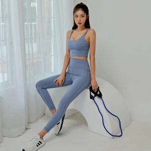 2 Piece Yoga Clothes Women's Tracksuit Athletic Wear Pilates Fitness Suit Gym Workout Push Up Clothes Sports Bra Leggings Suit