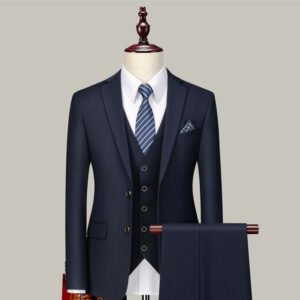 Men’s Three-Piece Suits for Groomsmen - Stylish Wedding Attire for Grooms and Groomsmen