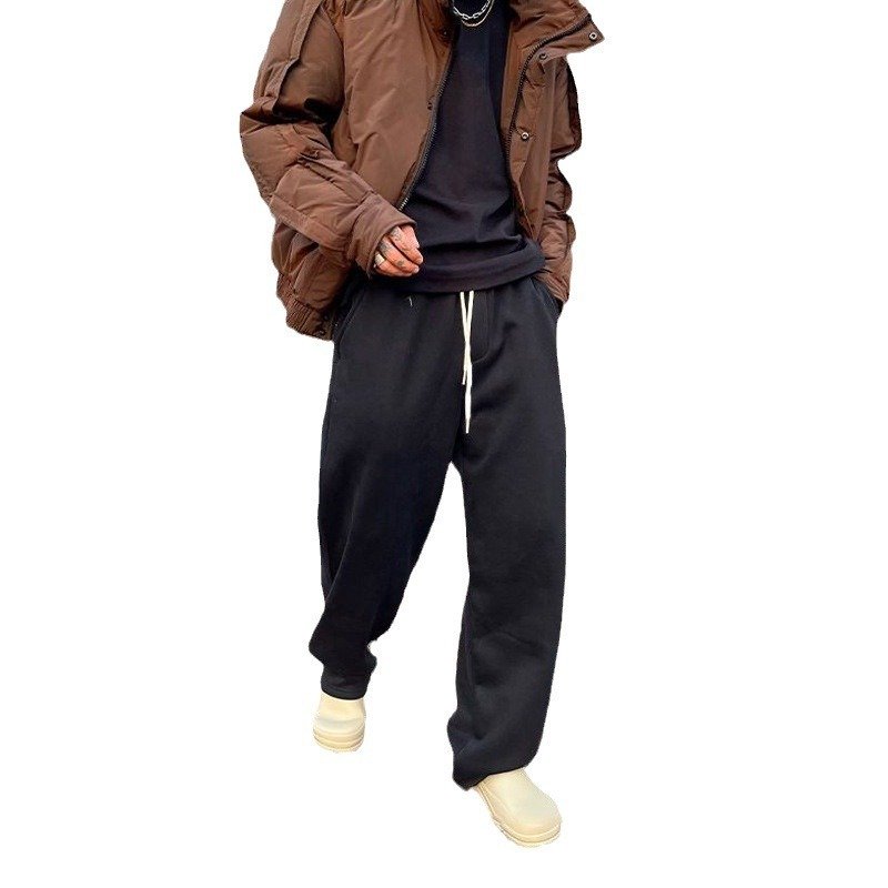 American Retro Casual Sweatpants for Men - Elastic Waist Loose Fit Comfort Wear