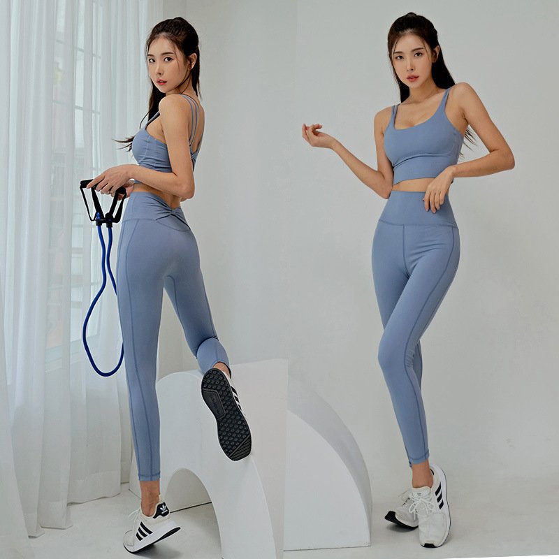2 Piece Yoga Clothes Women's Tracksuit Athletic Wear Pilates Fitness Suit Gym Workout Push Up Clothes Sports Bra Leggings Suit