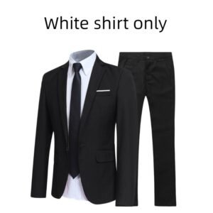 Zazzle Haven 3 Pieces Business Mens Suit Regular Fit Peak Lapel Flat Blazer For Wedding