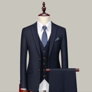 Men’s Three-Piece Suits for Groomsmen - Stylish Wedding Attire for Grooms and Groomsmen