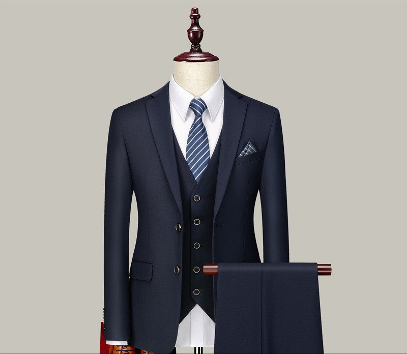 Men’s Three-Piece Suits for Groomsmen - Stylish Wedding Attire for Grooms and Groomsmen