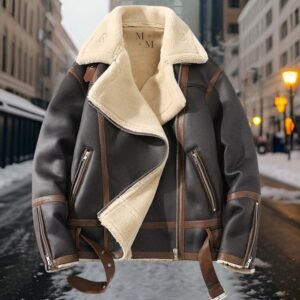 Zazzle Haven Plus size polo collar winter coat | Fleece-Lined Thickened Fur Jacket - Warm and Stylish Winter Outerwear