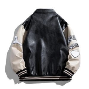 Lapel Leather Jacket for Men |  Stylish Men's Outerwear