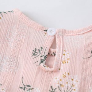Girl's Flying Sleeve One-Piece Romper | Stylish and Comfortable Suit for Kids