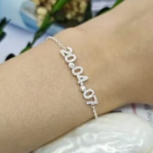 Date Necklace, Custom Date Necklace, Gold Personalized Date Necklace, Personalized Numeral Necklace, Wedding Date Necklace