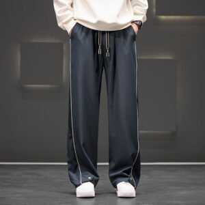 Loose Casual Waterproof Men’s Plus Size Straight-Leg Trousers - Comfortable and Durable Outdoor Pants
