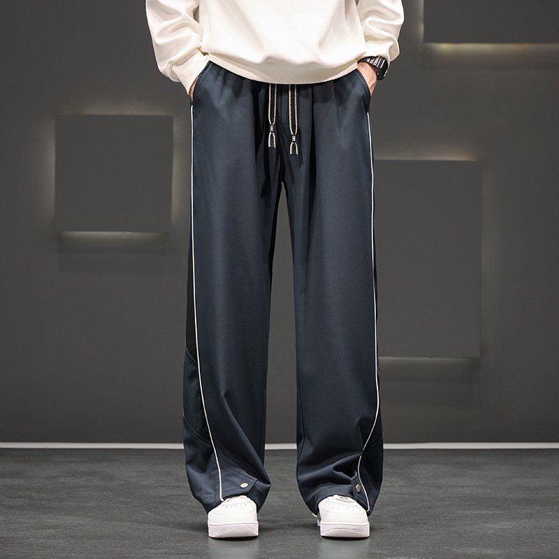 Loose Casual Waterproof Men’s Plus Size Straight-Leg Trousers - Comfortable and Durable Outdoor Pants