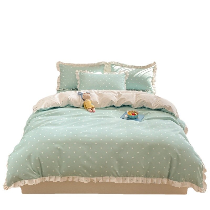 Brushed Cotton Bedding Set – Luxurious 4-Piece Gift-Ready Linen