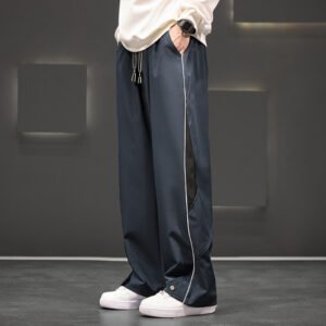 Loose Casual Waterproof Men’s Plus Size Straight-Leg Trousers - Comfortable and Durable Outdoor Pants