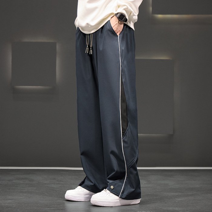 Loose Casual Waterproof Men’s Plus Size Straight-Leg Trousers - Comfortable and Durable Outdoor Pants