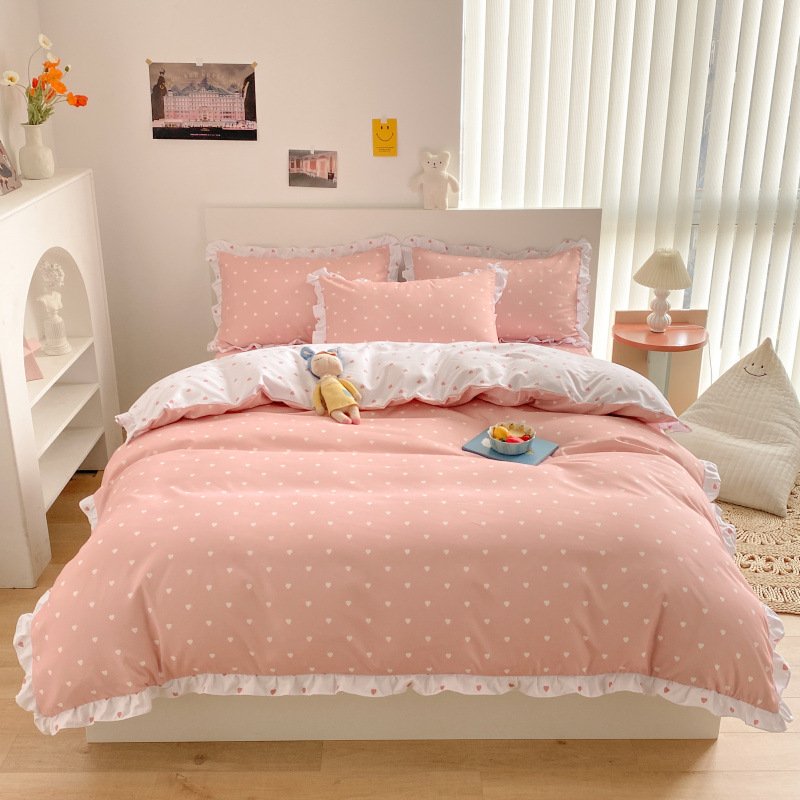 Brushed Cotton Bedding Set – Luxurious 4-Piece Gift-Ready Linen