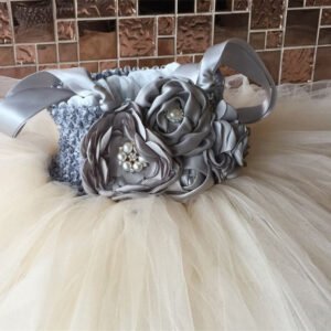 Pearl Rhinestone Candy-Colored Fluffy Dress for Children | Cute and Stylish Kids Dress