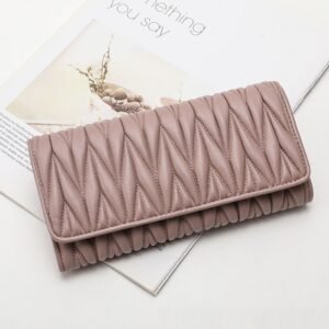 Solid colour - Long Coin Purse in Soft Thin Genuine Leather with Multiple Card Slots - Perfect Gift