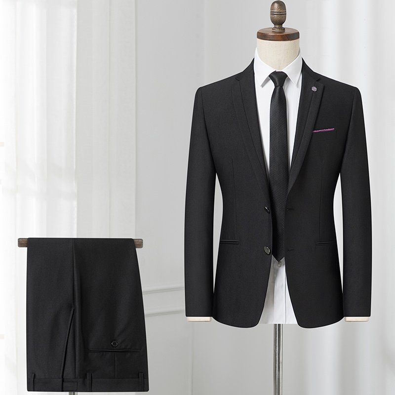 Zazzle Haven Slim Fit Business Casual 3-Piece Suit - Single-Breasted Elegant Men’s Formal Wear
