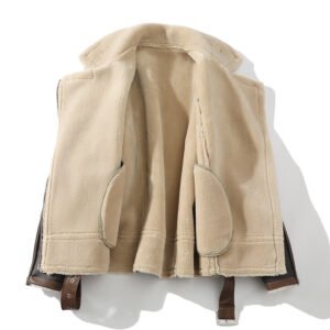 Zazzle Haven Plus size polo collar winter coat | Fleece-Lined Thickened Fur Jacket - Warm and Stylish Winter Outerwear