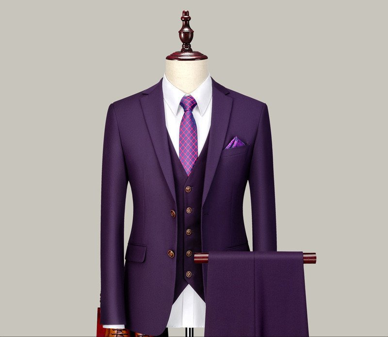 Men’s Three-Piece Suits for Groomsmen - Stylish Wedding Attire for Grooms and Groomsmen