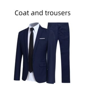 Zazzle Haven 3 Pieces Business Mens Suit Regular Fit Peak Lapel Flat Blazer For Wedding