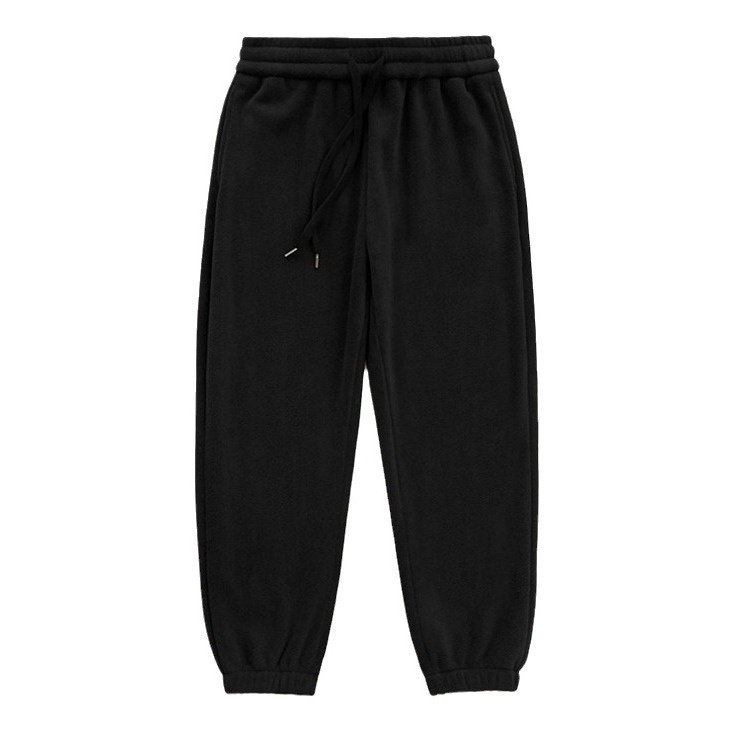 Men’s Fleece-Lined Ankle-Tied Sweatpants - Thickened Winter Thermal Workout Pants
