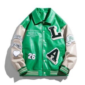 Lapel Leather Jacket for Men |  Stylish Men's Outerwear