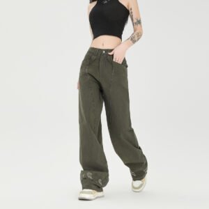 Women's Fashion Worn Workwear Casual Pants – Stylish & Comfortable Everyday Fit