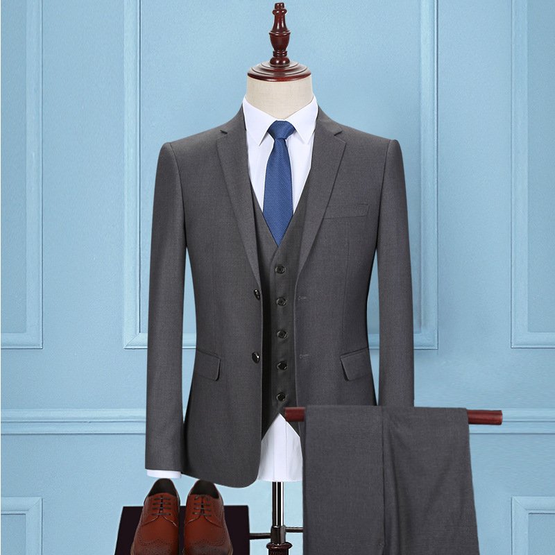 Dark Green Men's Three-Piece Suit – Business & Formal Elegance