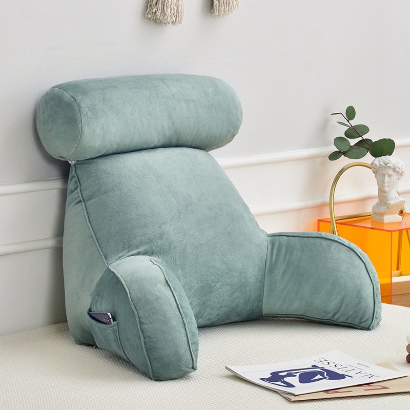 Large Backrest with Arm Neck Pillow – Comfortable Support for Sofa and Bed
