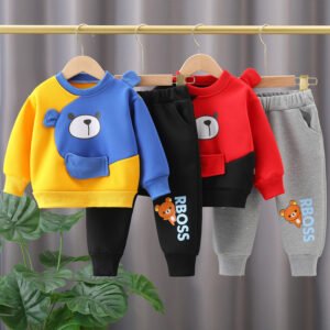 Children's Cartoon Suit Casual Sweater | Fun & Comfortable Kids Sweater