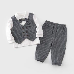 Fashion Gentleman Long Sleeve Baby Suit | Stylish and Elegant Baby Outfit