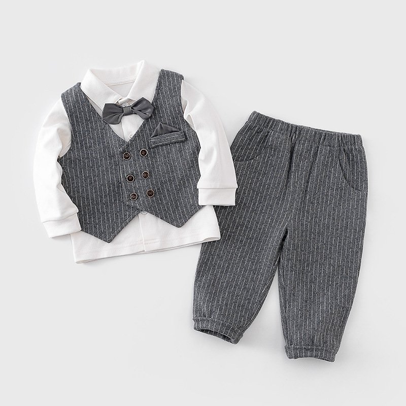 Fashion Gentleman Long Sleeve Baby Suit | Stylish and Elegant Baby Outfit