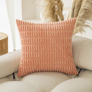 Throw Pillow Covers – Soft Boho Striped Pillow Covers for Modern Farmhouse Home Decor