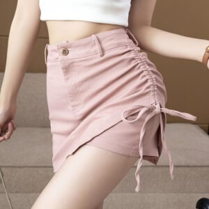 High Waist Slim Pleated Skirt – Fashionable & Flattering Fit