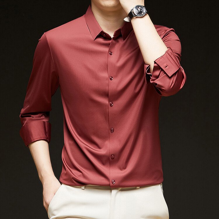 Business Formal Wear Autumn New Black Casual Shirt – Stylish & Professional