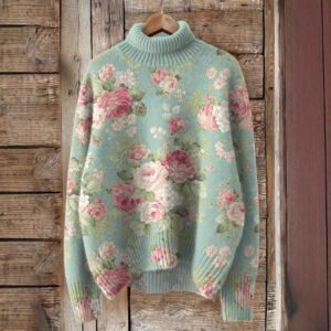 Winter New High Neck Casual Top for Women - Stylish & Warm