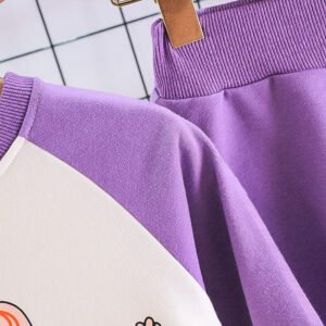 Cartoon Long-Sleeve Two-Piece Suit for Baby Boys & Girls – Adorable & Comfy Outfit