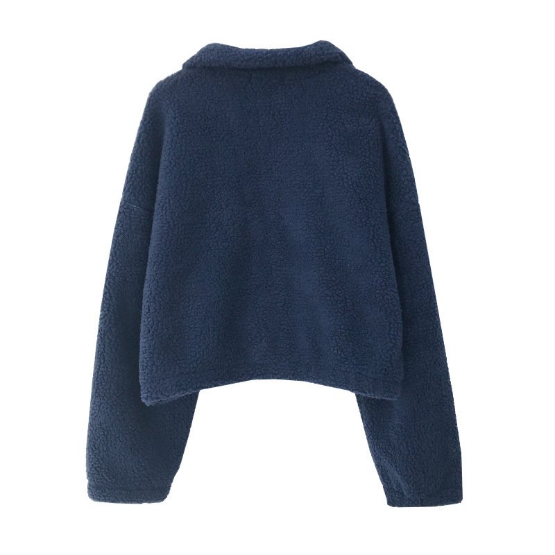 Thermal Faux Fur Coat for Women - Temperament Zip Cardigan Tops