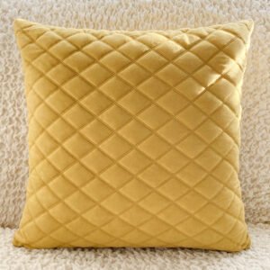 Living Room Home Pillows with Fabric Art – Velvet Cushions for Elegant Decor