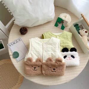 Autumn & Winter Windproof Thickened Children’s Outerwear – Cartoon Winter Fleece
