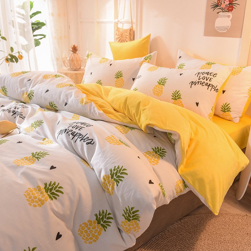 Fashion Student Sheet Set – Stylish Blanket Cover Bedding 4-Piece Set