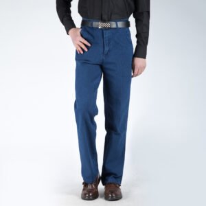 Men's Plus Size High Waist Loose Straight Pants – Comfortable & Stylish Fit