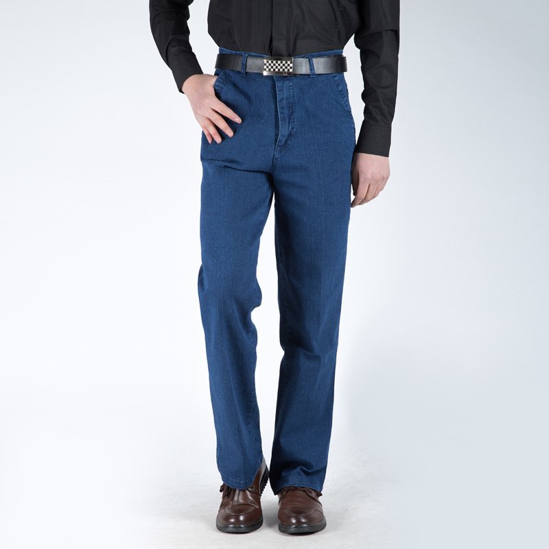 Men's Plus Size High Waist Loose Straight Pants – Comfortable & Stylish Fit