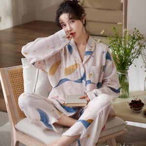 Women's Fashion Casual Cotton Home Wear Suit - Comfortable and Stylish Loungewear