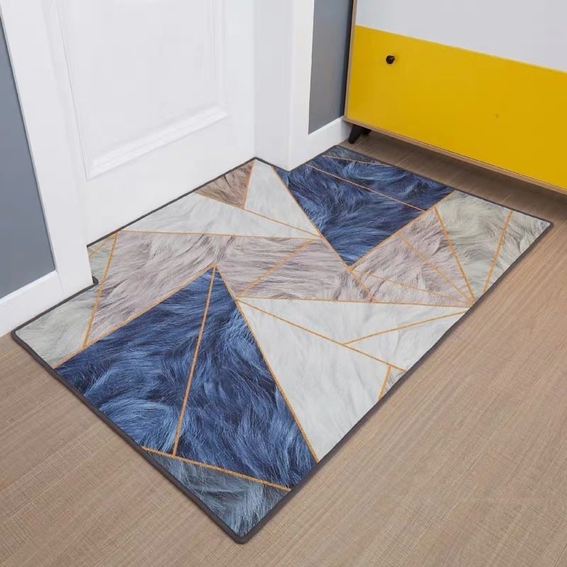 Modern Minimalist Home Entrance Floor Mats – Custom Non-Slip, Absorbent Foot Mats for Living Room & Bedroom