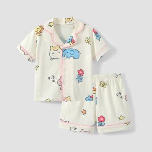 Kids Air Conditioning Pajama Set | Comfortable Cardigan Homewear