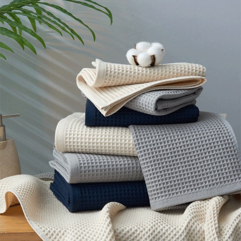 Pure Cotton Absorbent Household Honeycomb Pattern Towel – Soft, Durable & Highly Absorbent